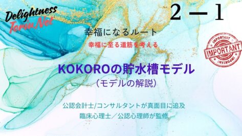 幸福を運任せにせず自らの手で建築する。独自の心理マネジメント手法KOKOROの貯水槽モデルを詳しく紹介。メタ認知と自己受容を武器に、感情に左右されない持続的な幸福を設計・管理する技術。