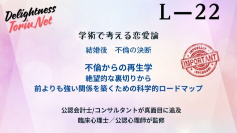 不倫は重篤なトラウマPISDを引き起こします。ゴッドマン式・再生か離婚かの決断ロードマップを解説。信頼回復の3つのステップで人生を再構築する方法。