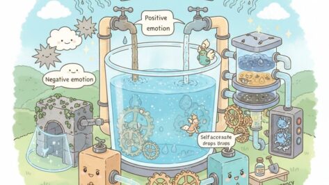 幸福は探すものではなく、自ら築くもの。「KOKOROの貯水槽モデル」に基づき、感情の蛇口管理や習慣という電力、メタ認知による統括など、心をシステムとして運用し、恒久的な安定を手に入れるための具体的な設計図を、心理学・脳科学の視点から解説します。