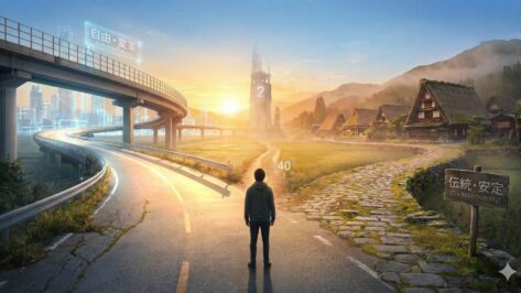 かつて経済大国だった日本がなぜ40位まで沈んだのか。それは「日本的経営」を捨てながら「完全な自由」も選べず、「中道」という名の停滞（モラトリアム）に安住した結果でした。60歳の筆者が綴る自戒と、選挙を前に「決められない」私たちへの提言。