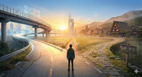 かつて経済大国だった日本がなぜ40位まで沈んだのか。それは「日本的経営」を捨てながら「完全な自由」も選べず、「中道」という名の停滞（モラトリアム）に安住した結果でした。60歳の筆者が綴る自戒と、選挙を前に「決められない」私たちへの提言。